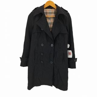 バーバリー(BURBERRY) トレンチコート(レディース)(ブラック/黒色系