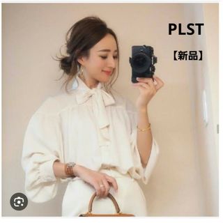 プラステ(PLST)の新品】PLST ボウタイブラウス(シャツ/ブラウス(長袖/七分))