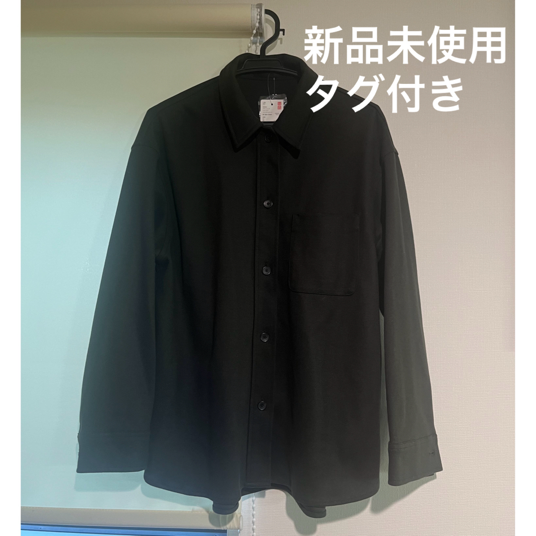 UNIQLO(ユニクロ)のUNIQLO ダークカーキ　シャツジャケット メンズのトップス(シャツ)の商品写真