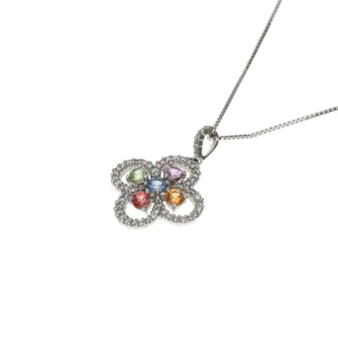 <br>【鑑定会】K18WGサファイアダイヤネックレス0.76/0.35ct/ネックレス/Aランク/59レディース