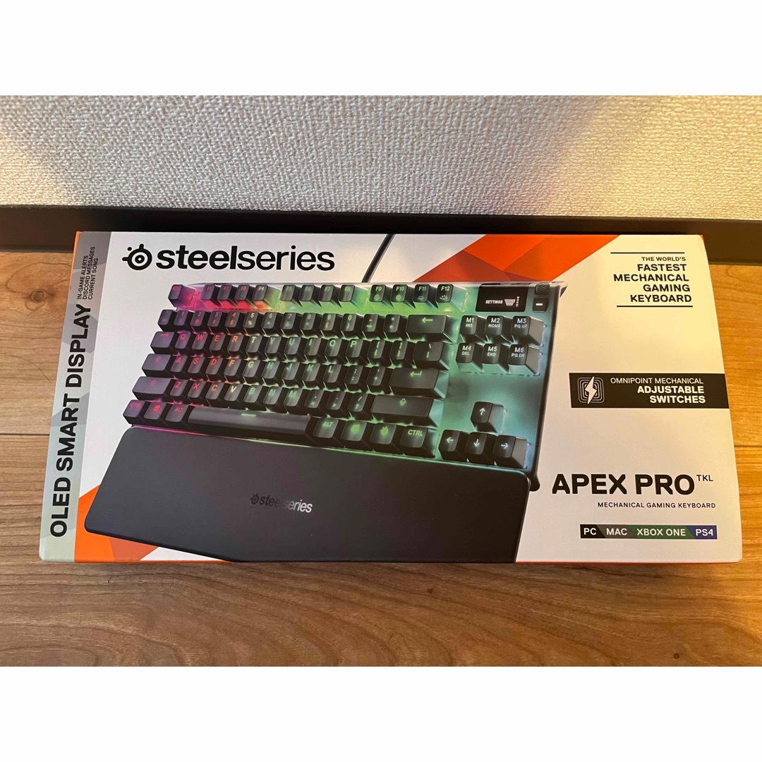 SteelSeries(スティールシリーズ)のApex pro TKL（テンキーレス）ゲーミングキーボード 有線 スマホ/家電/カメラのPC/タブレット(PC周辺機器)の商品写真