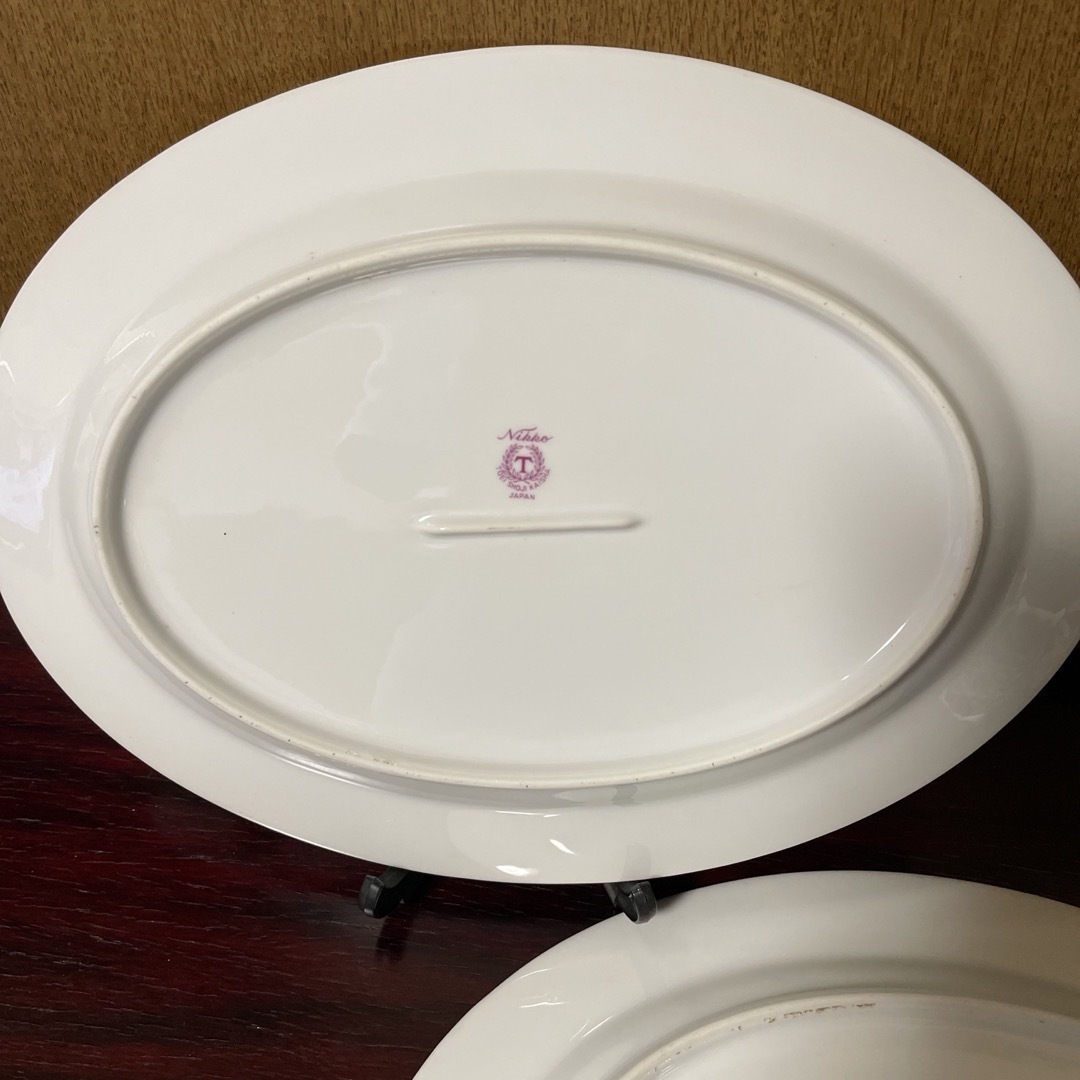 NIKKO(ニッコー)の値下げ❗️ニッコーNIKKO TOEI SHOJI KAISHA   楕円　大皿 インテリア/住まい/日用品のキッチン/食器(食器)の商品写真