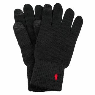 ポロラルフローレン(POLO RALPH LAUREN)のPOLO RALPH LAUREN ポロラルフローレン 手袋 2023年-2024年秋冬新作 PC0712 Recycled Touch Glove 男女兼用 スマホ対応 001 ブラック(手袋)