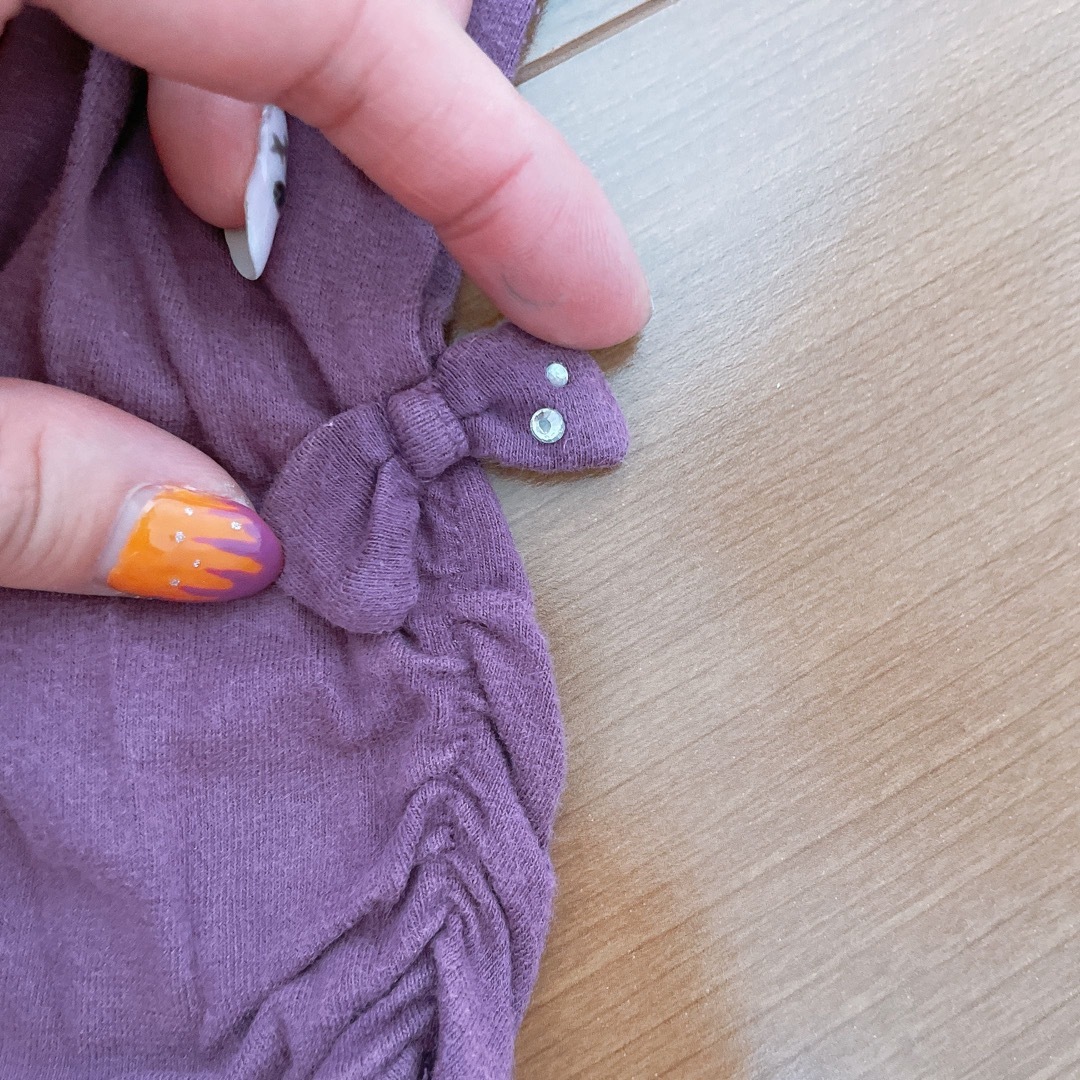 KP(ニットプランナー)のニットプランナー 紫ズボン スパッツ キッズ/ベビー/マタニティのキッズ服女の子用(90cm~)(パンツ/スパッツ)の商品写真