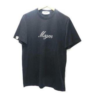 MSGM新品　MSGM メンズ　バックプリント　ロゴ　Tシャツ　グレー　XS 半袖