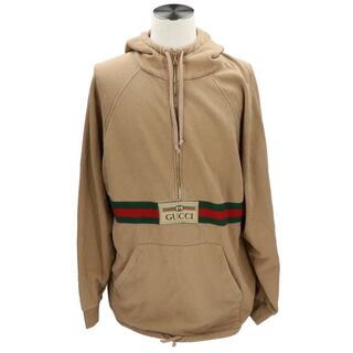 <br>GUCCI グッチ/ヴィンテージロゴ ウェブストライプ ハーフジップパーカー   /644656 XJC3W/L/グッチ/ABランク/67【中古】(パーカー)