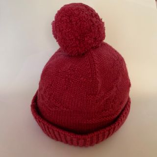 ルイヴィトン(LOUIS VUITTON)の【LOUIS VUITTON】　ボンボンニット帽　カシミヤ100％　(ニット帽/ビーニー)