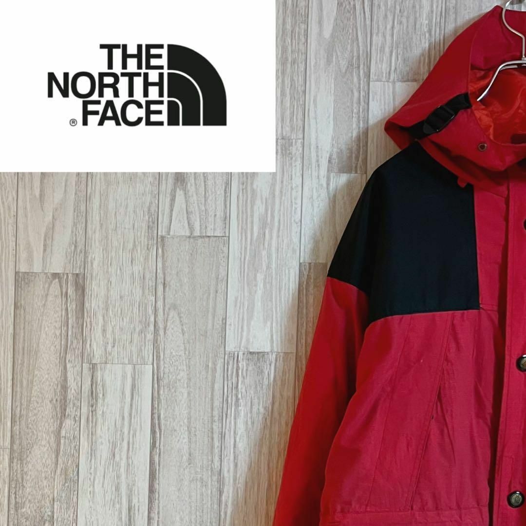 【美品】NORTH FACE マウンテンパーカー GORE‑TEX　刺繍ロゴ