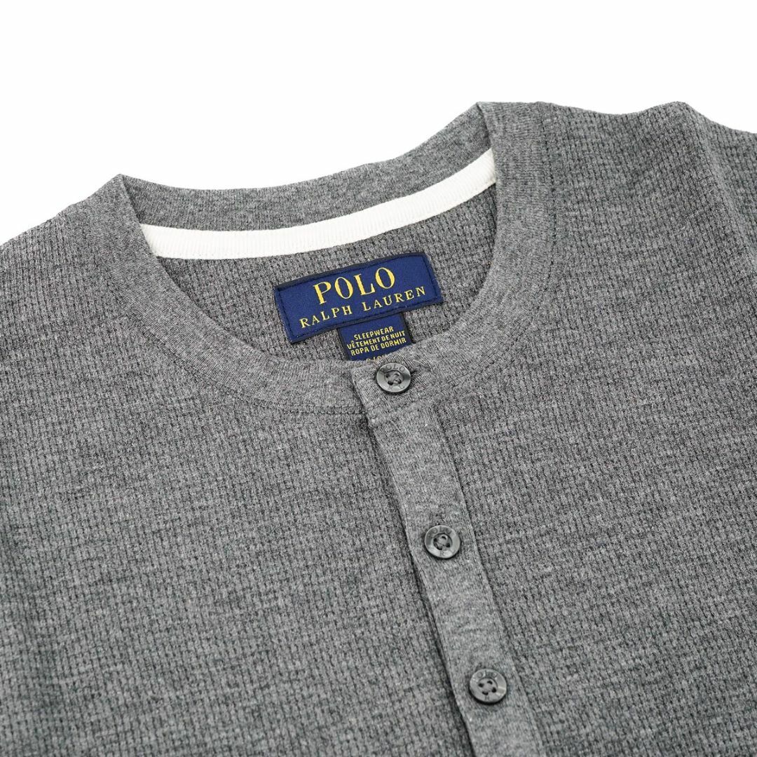 POLO RALPH LAUREN(ポロラルフローレン)のPOLO RALPH LAUREN ポロラルフローレン ロングTシャツ PWLHFR L/S HENLEY FOLDED メンズ 長袖 AVNH チャコールグレー Sサイズ メンズのトップス(Tシャツ/カットソー(七分/長袖))の商品写真