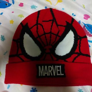 マーベル(MARVEL)のriii様専用　マーベル　スパイダーマン　ニット帽子　フェイス52　衣裳(帽子)