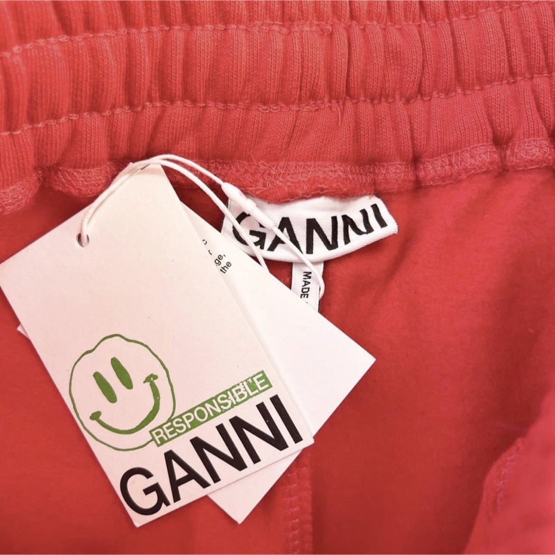 GANNI ガニー　ロゴ入り バイカラースウェット　トレーナー　XSサイズ