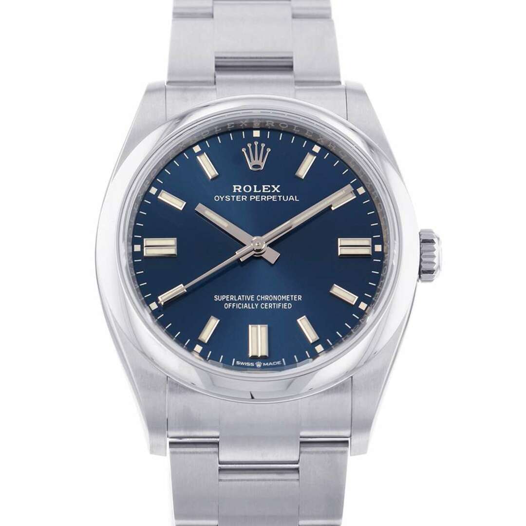 5秒日差ロレックス オイスターパーペチュアル36 ランダムシリアル ルーレット 126000 ROLEX 腕時計 ブルー文字盤