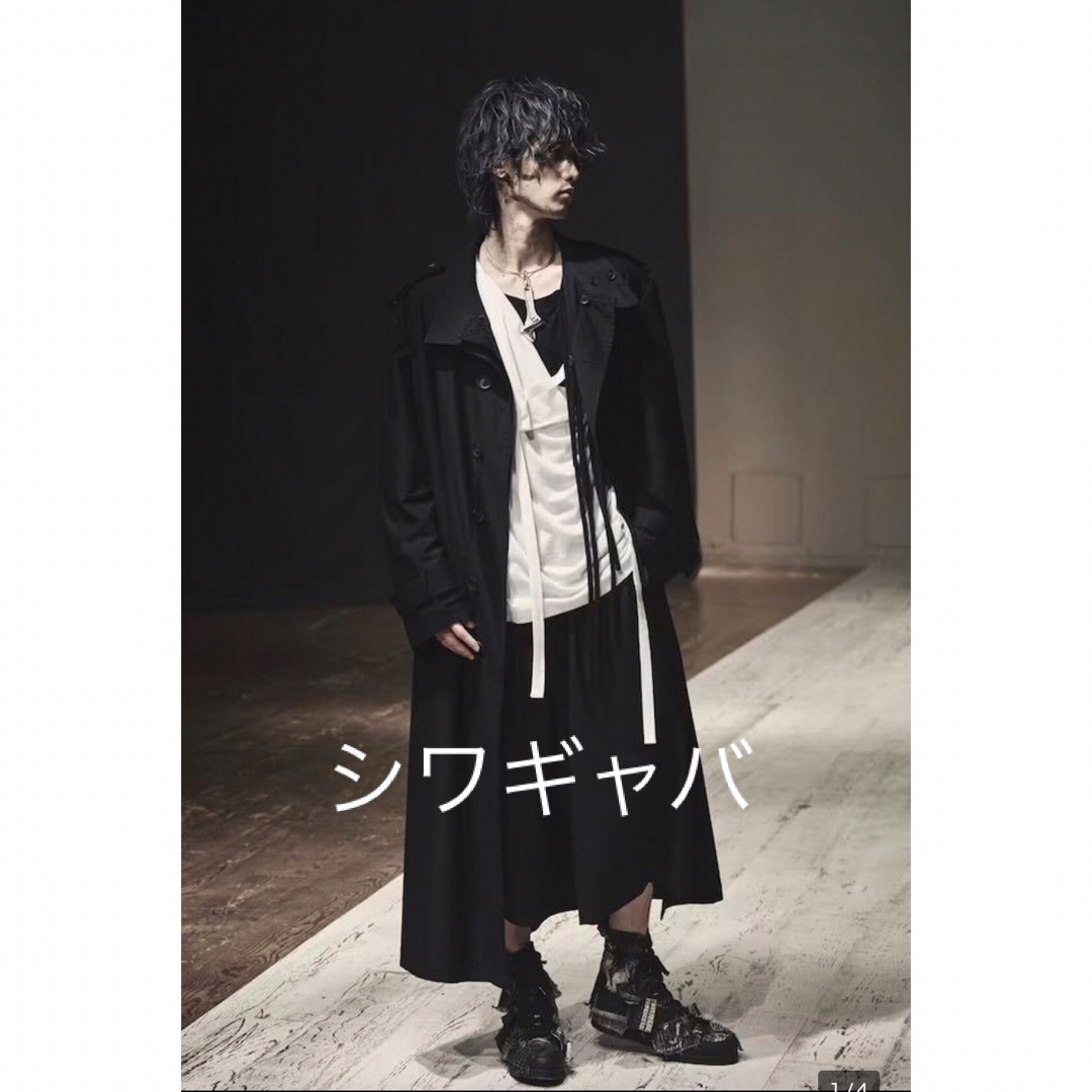 yohjiyamamoto 22ss  ギャバ裾ダーツクロップドパンツ