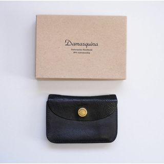 Damasquina ダマスキーナ 名刺入れ ミニウォレット 財布 本革(名刺入れ/定期入れ)