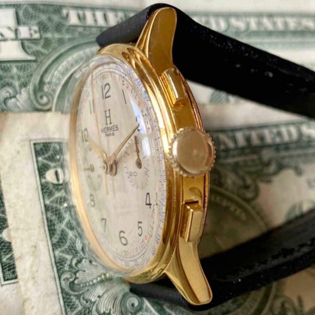 【希少‼︎】HERMES 1970'sビンテージ手巻き腕時計