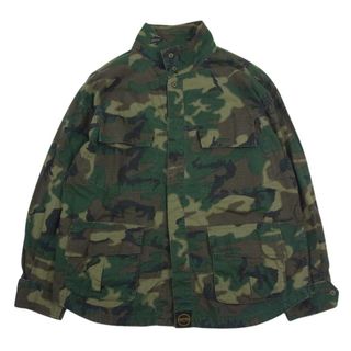 希少品！ TENDERLOIN ジップ パーカー CAMO カモフラ JF 深緑