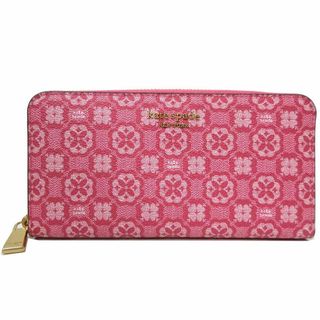 ケイトスペードニューヨーク(kate spade new york)の【新品】ケイトスペード 財布 長財布 kate spade PVC スペードフラワー モノグラム ジップ アラウンド コンチネンタル ウォレット ラウンドファスナー K8937 アウトレット(財布)