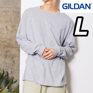 ギルタン(GILDAN)の新品未使用 ギルダン 6oz ウルトラコットン 無地 ロンT グレー L(Tシャツ/カットソー(七分/長袖))