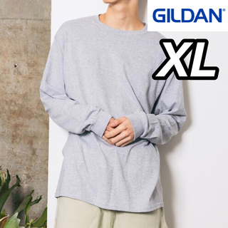 ギルタン(GILDAN)の新品未使用 ギルダン 6oz ウルトラコットン 無地 ロンT グレー XL(Tシャツ/カットソー(七分/長袖))
