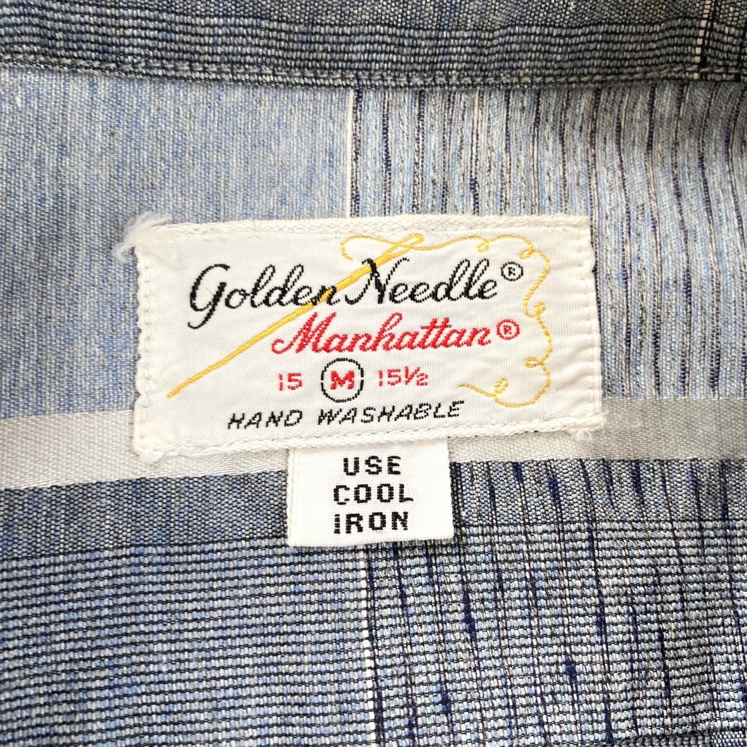 50s 美品 GOLDEN NEEDLE MANHATTANオープンカラーシャツ