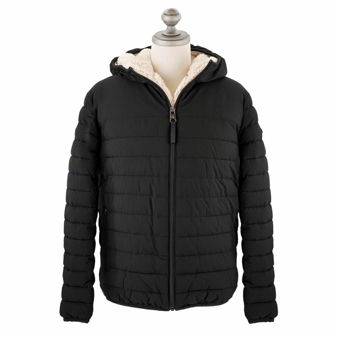 Calvin Klein(カルバンクライン)のCalvin Klein カルバンクライン 中綿ジャケット CM155780 Sherpa Lined Hooded Stretch Puffer メンズ エボニーブラック Mサイズ メンズのジャケット/アウター(その他)の商品写真