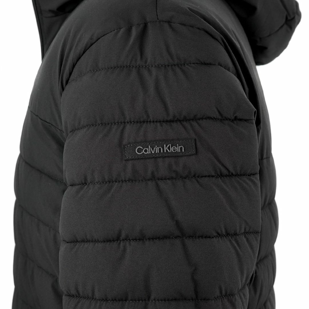 Calvin Klein(カルバンクライン)のCalvin Klein カルバンクライン 中綿ジャケット CM155780 Sherpa Lined Hooded Stretch Puffer メンズ エボニーブラック Mサイズ メンズのジャケット/アウター(その他)の商品写真