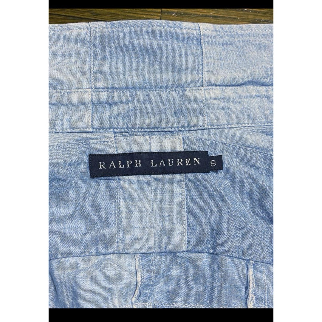 POLO RALPH LAUREN(ポロラルフローレン)の【希少デザイン】 ラルフローレン パッチワーク シャンブレー シャツ  1584 レディースのトップス(シャツ/ブラウス(長袖/七分))の商品写真