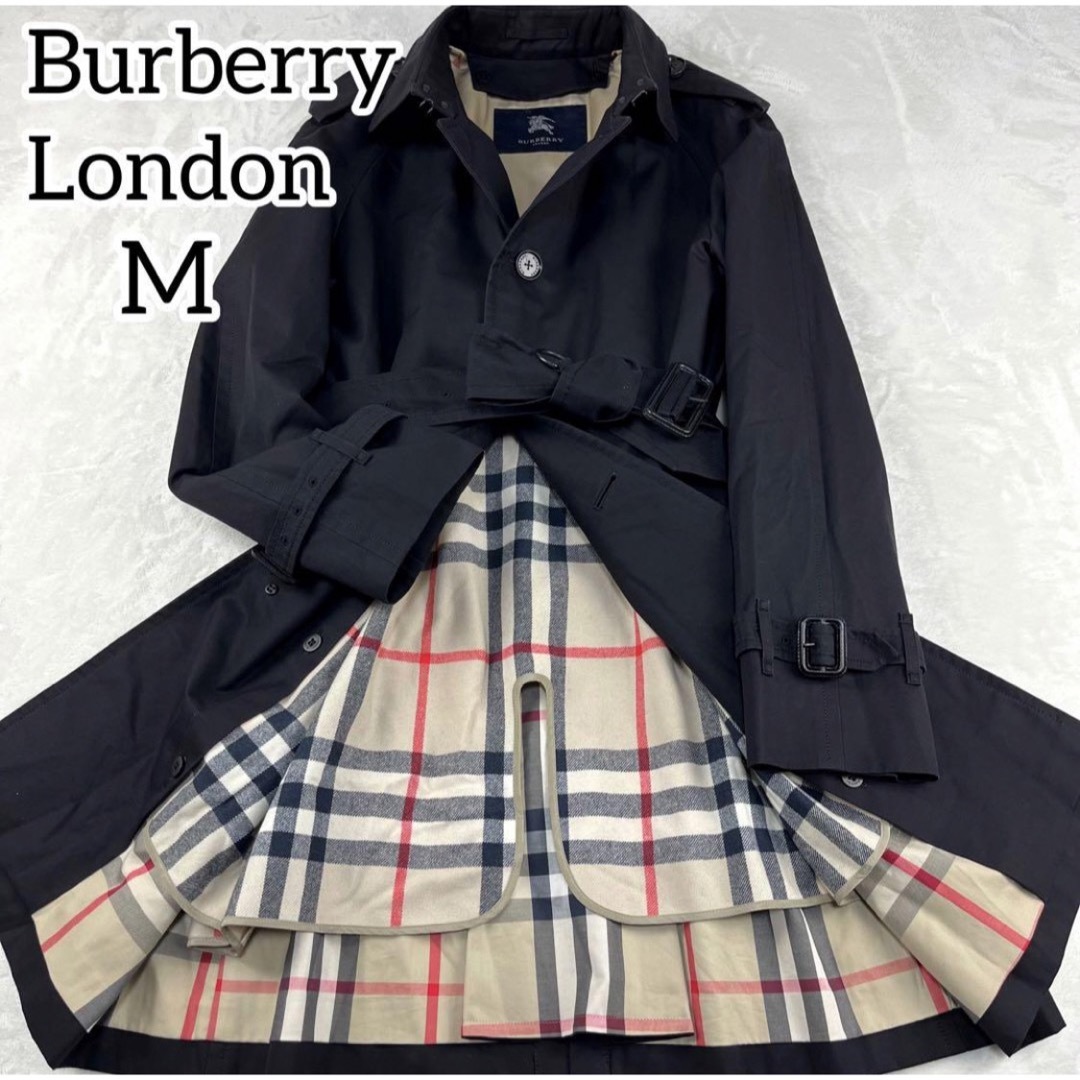 BURBERRY - 美品⭐️バーバリーロンドン トレンチコート ブラック M