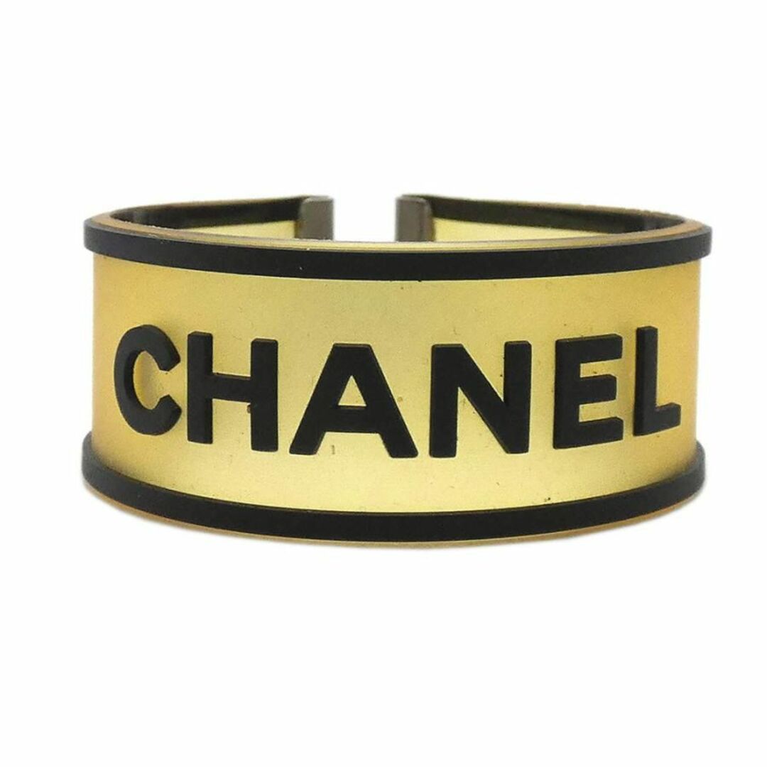 シャネル アクセサリー CHANEL ラバー ロゴ ブレスレット クリアxブラック レディース シルバー金具 03777