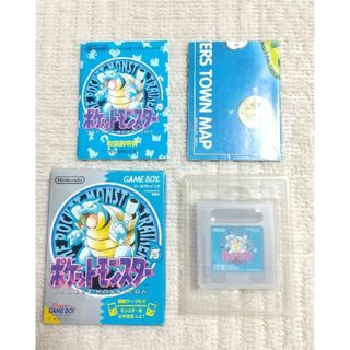 ポケットモンスター 青 ブルー ポケモン コロコロコミック 箱 説明書 付き(携帯用ゲームソフト)