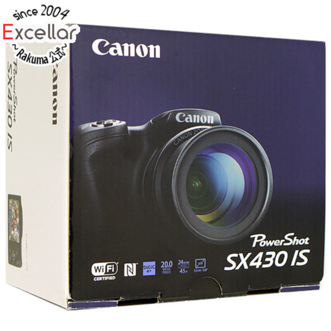 Canon製　デジタルカメラ PowerShot SX430 IS　ブラック　2000万画素 元箱あり
