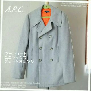 アーペーセー(A.P.C)の
お値下げ最終A.P.Cウールコートグレー男女兼用ユニセックス
 
(ピーコート)