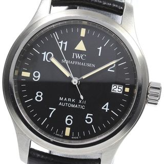 インターナショナルウォッチカンパニー(IWC)のIWC IWC SCHAFFHAUSEN IW324101 パイロットウォッチ マークXII トリチウム文字盤 デイト 自動巻き メンズ 良品 _766020(腕時計(アナログ))