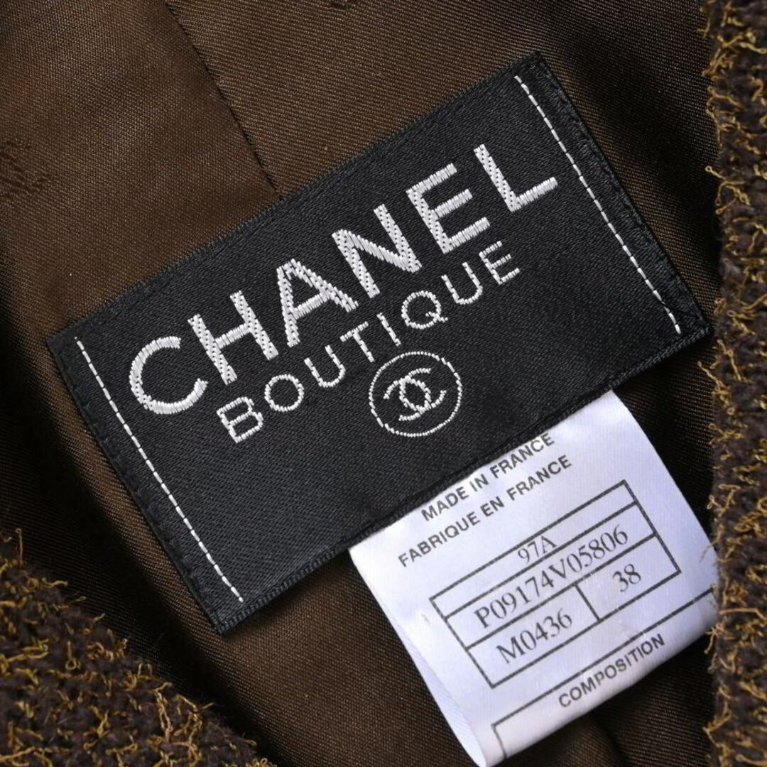 CHANEL(シャネル)のCHANEL 97A ヴィンテージ ココマークボタン ステンカラー ジャケット レディースのジャケット/アウター(その他)の商品写真