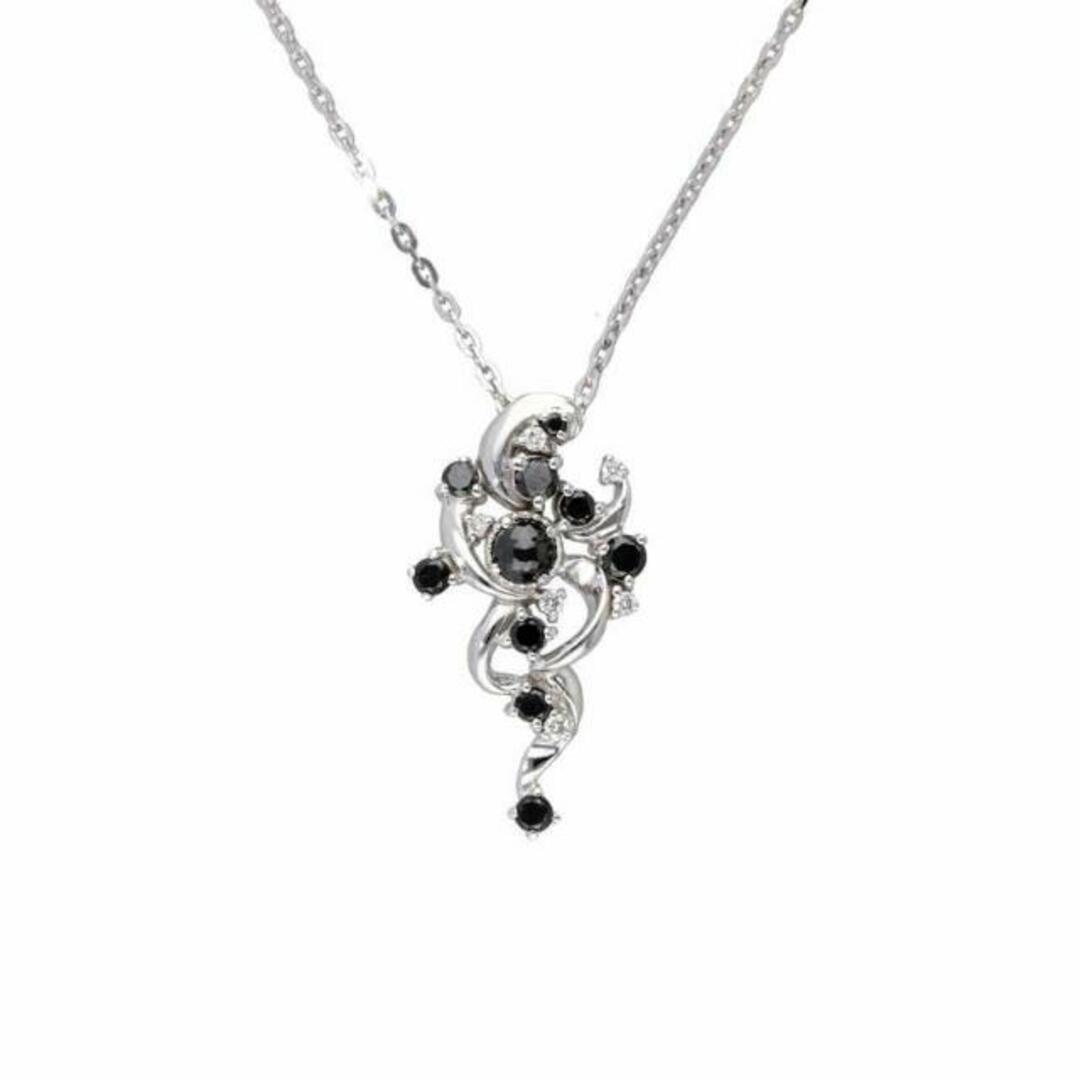 <br>K10WGダイヤネックレス0.50ct/ネックレス/Aランク/63縦23ｍｍ横10ｍｍ重量