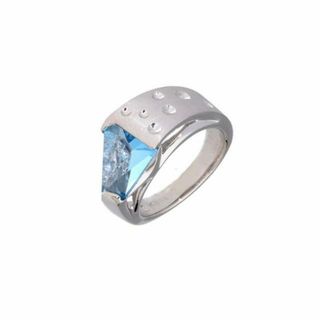 【鑑定会】K18WGブルートパーズダイヤリング1.97/D0.05ct/#10/リング/Aランク/59【中古】(リング(指輪))