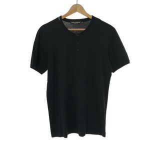 DOLCE&GABBANA ドルチェ＆ガッバーナ 16SS ヘンリーネックTシャツ ブラック 46