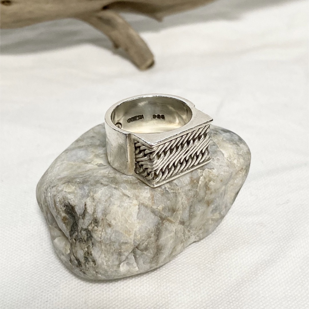 FUMIKA_UCHIDA(フミカウチダ)の【匿名配送】Vtg Solid Square Silver925 Ring レディースのアクセサリー(リング(指輪))の商品写真