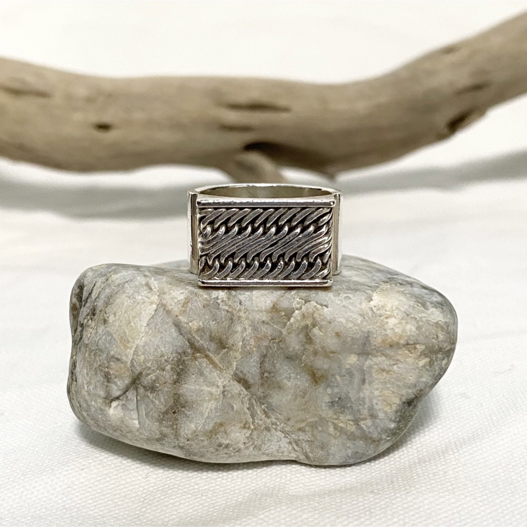 FUMIKA_UCHIDA(フミカウチダ)の【匿名配送】Vtg Solid Square Silver925 Ring レディースのアクセサリー(リング(指輪))の商品写真