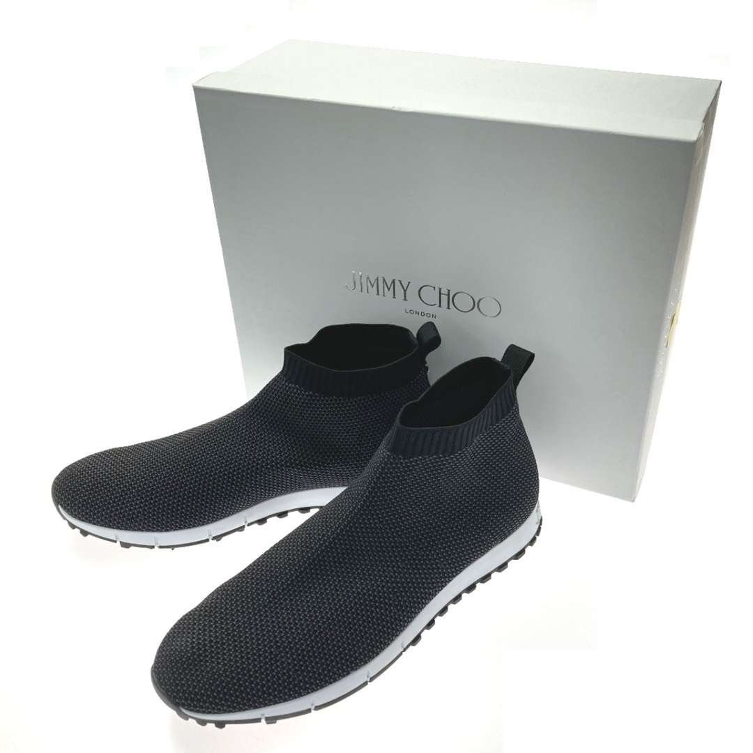 JIMMY CHOO(ジミーチュウ)の☆☆JIMMY CHOO ジミーチュウ ニット ソックス スニーカー SIZE 44 約29.0cm メンズ 094615 ブラック×グレー メンズの靴/シューズ(スニーカー)の商品写真