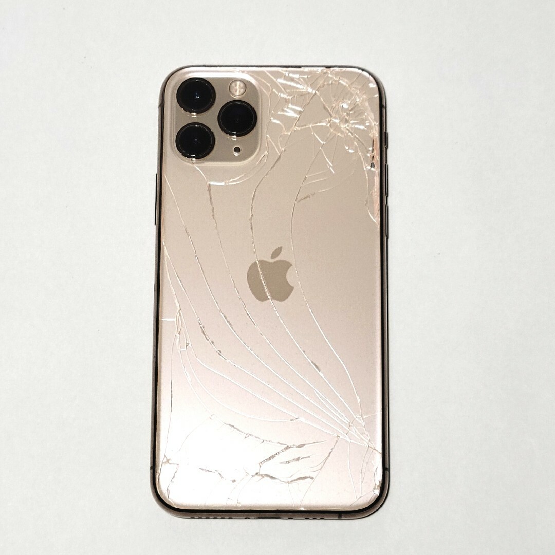 【割れ有】iPhone11Pro ゴールド 64GB SIMロック解除済