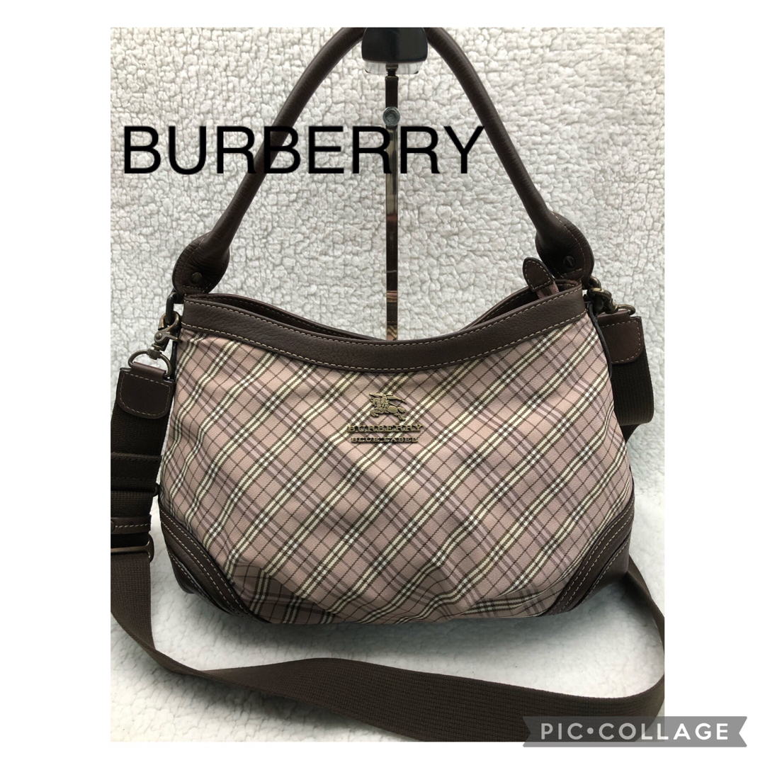 BURBERRY BLUE LABEL(バーバリーブルーレーベル)のバーバリーブルーレーベル　ノバチェック3wayバッグ　三陽商会　買取見積書有り レディースのバッグ(ショルダーバッグ)の商品写真