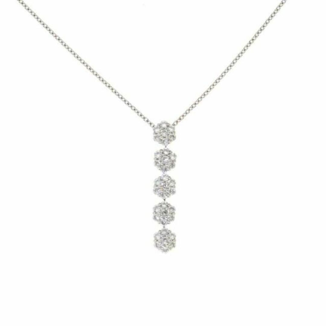 <br> K18WGダイヤネックレス0.71ct/ネックレス/Aランク/04約53ｇトップサイズ