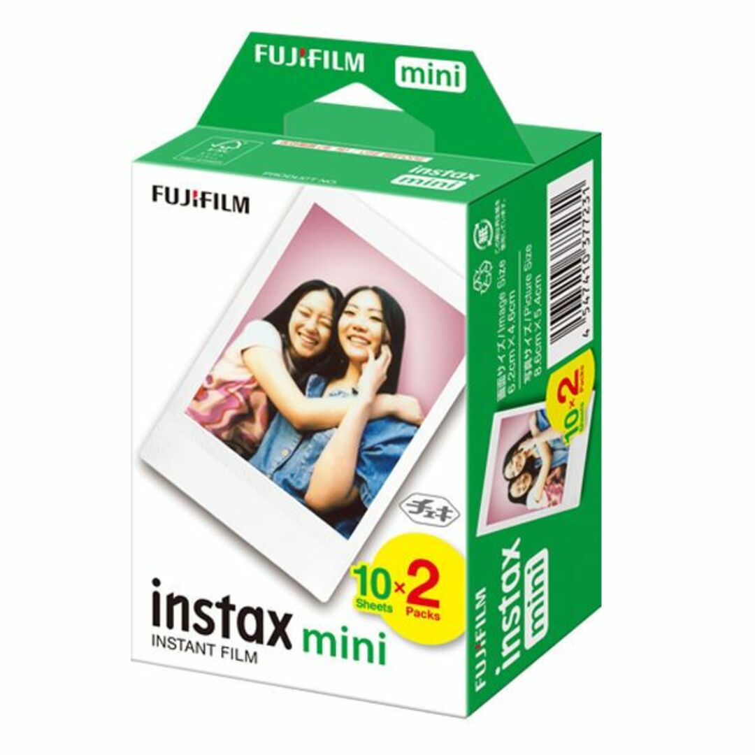 富士フイルム(フジフイルム)のチェキフィルムINSTAX MINI(20枚入り)×30個セット [600枚入] スマホ/家電/カメラのカメラ(フィルムカメラ)の商品写真