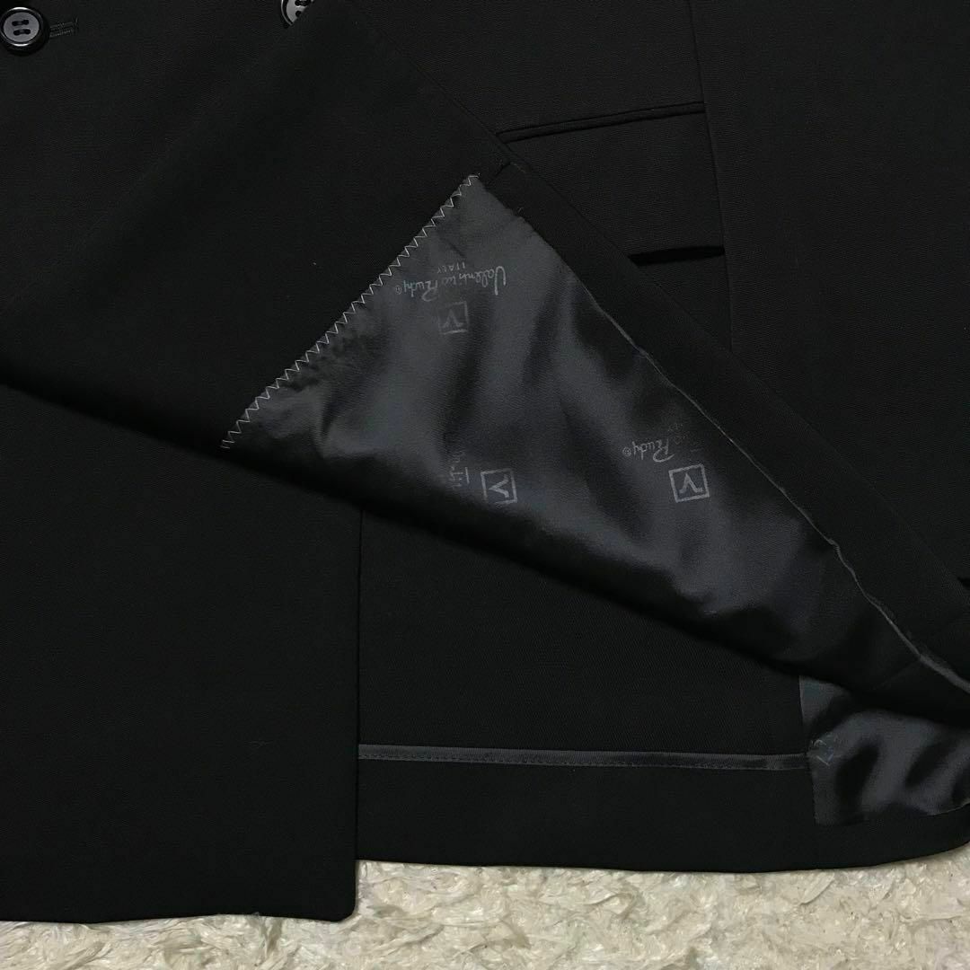 【在庫限り】礼服ダブル　ウエスト調整付き　黒　新品　高級　E887