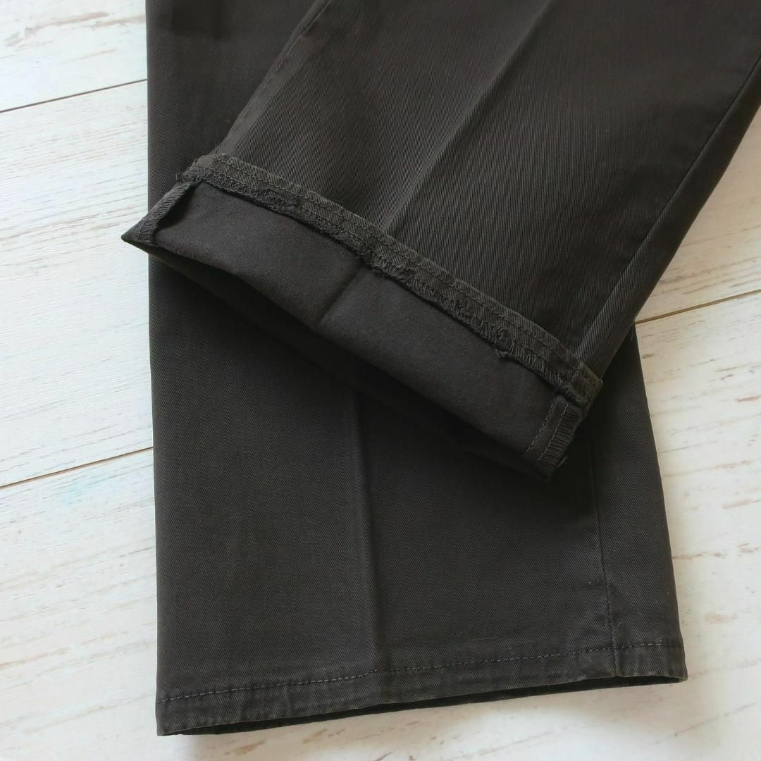 新品 PT TORINO スキニースリム ストレッチチノパン ブラウングレー54
