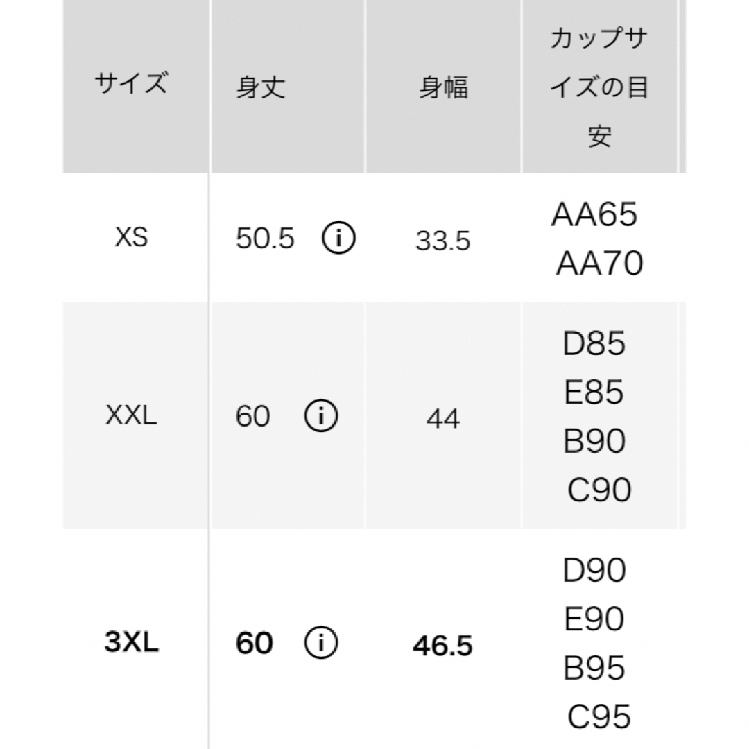 UNIQLO(ユニクロ)の新品　ユニクロ　エアリズムコットンブラチューブトップ　3XLサイズ　ホワイト レディースのトップス(タンクトップ)の商品写真