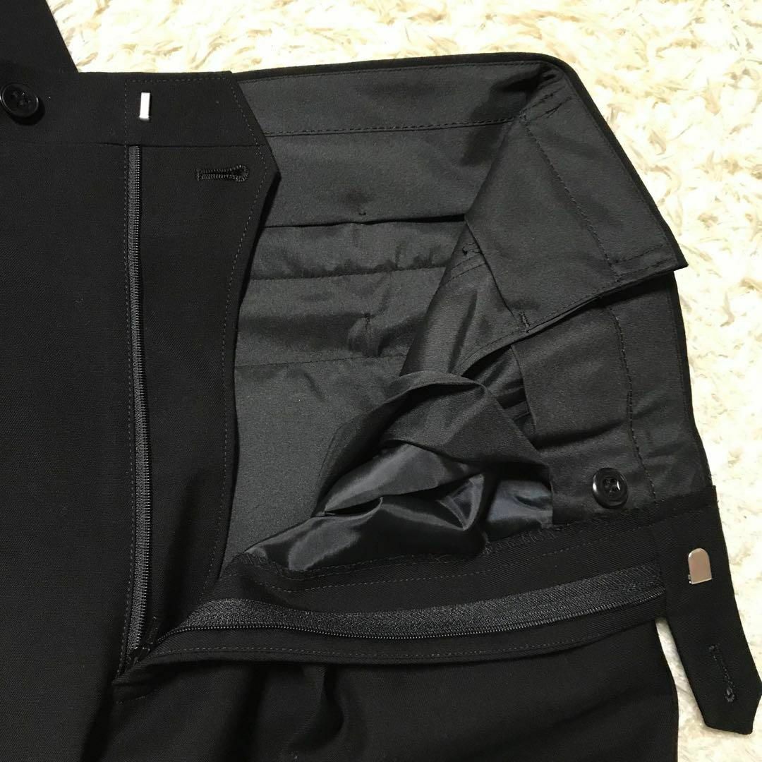 在庫限り】礼服ダブル ウエスト調整付き 黒 新品 高級 靴下おまけ B145