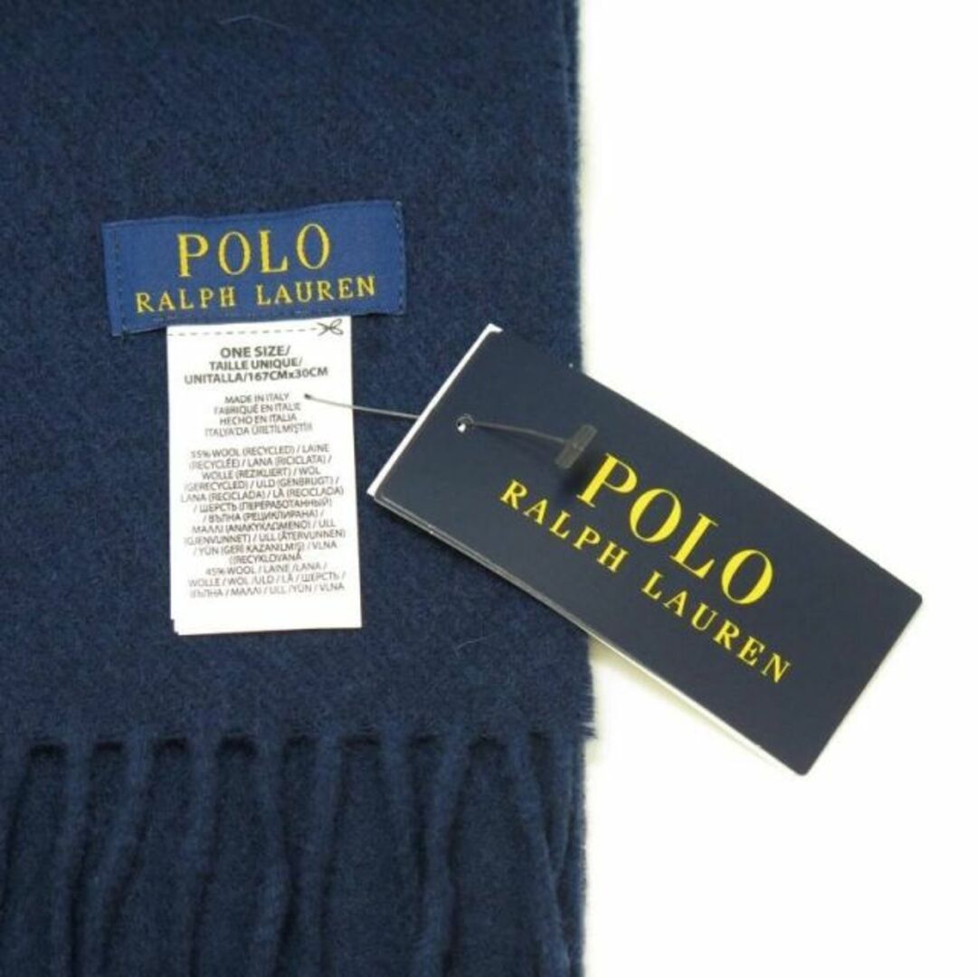 Ralph Lauren(ラルフローレン)のポロ ラルフ ローレン POLO RALPH LAUREN マフラー PC0476 411(NV) レディースのファッション小物(マフラー/ショール)の商品写真