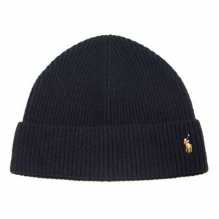 ラルフローレン(Ralph Lauren)のポロ ラルフ ローレン POLO RALPH LAUREN ニット キャップ ニット帽  PC0483 002（BK）(マフラー/ショール)